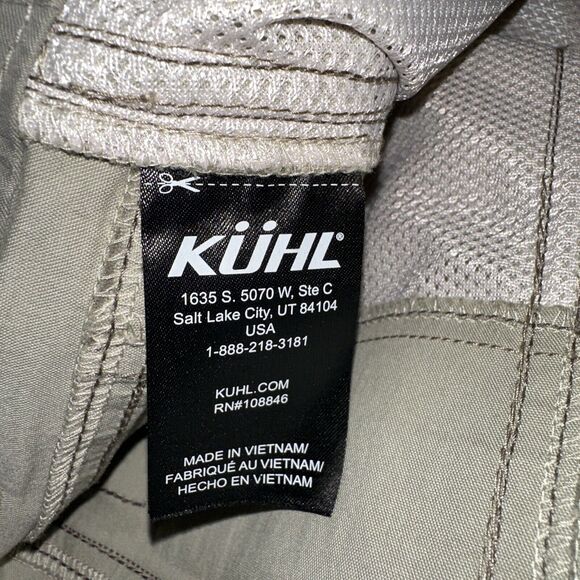 Kuhl Ramblr 10" Inseam Green Cargo Shorts Size 40 Hiking Camp Outdoor Utility - Picture 13 of 16